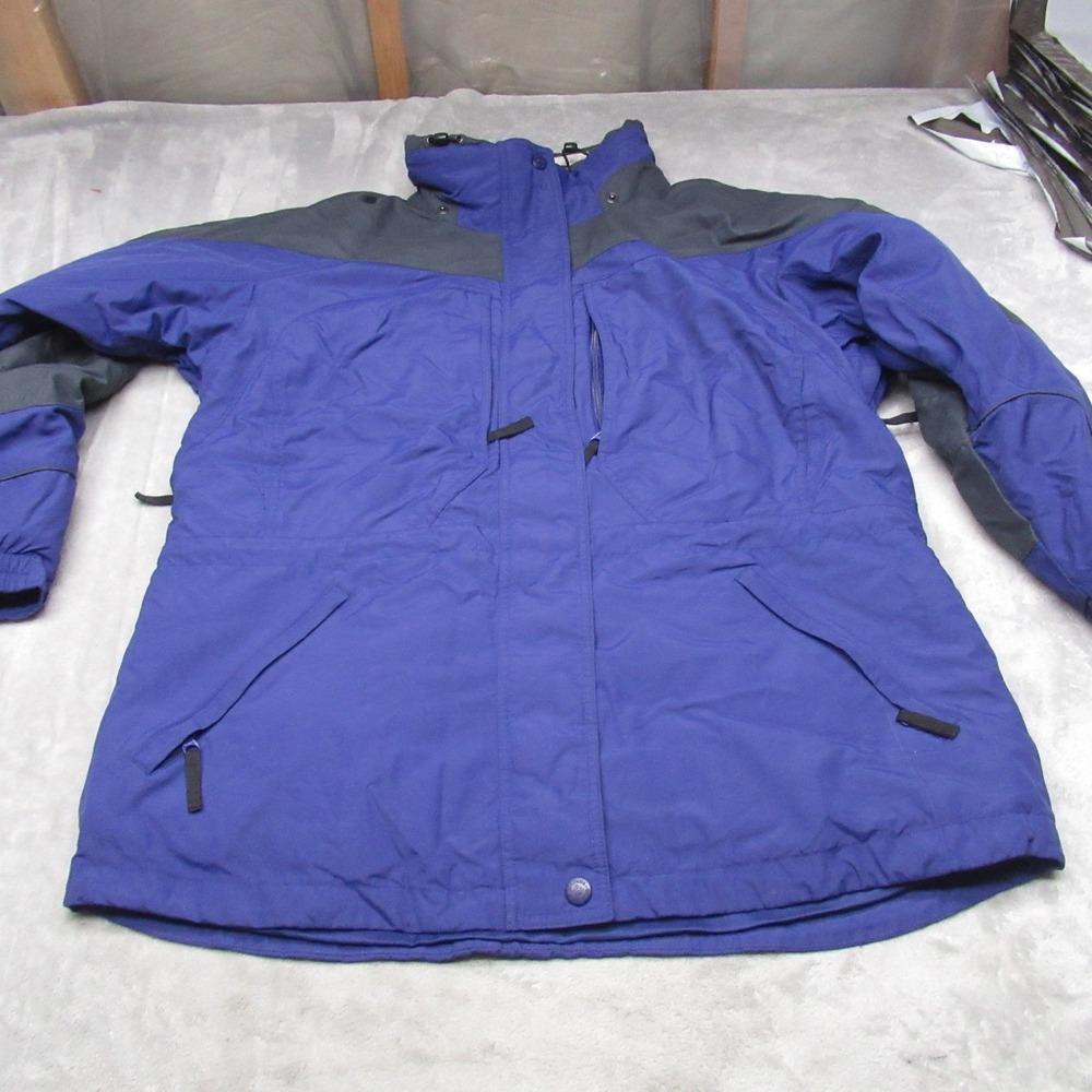Columbia Jacket Womens XL Purple Insulated Wind Rain Winter Removable Liner 3in1